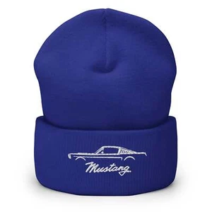 Classic Mustang Embroidered Cuffed Beanie - Picture 1 of 9