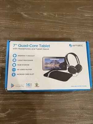 Ematic EGQ373 16GB, Wi-Fi, 7in - Pink Brand new - Image 1 of 4