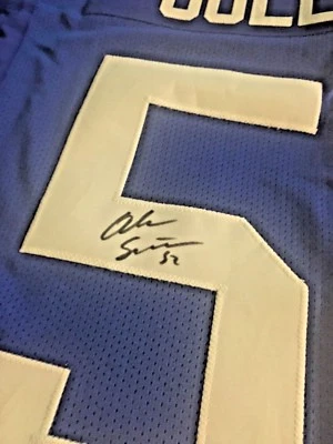 NY Giants Star L.B. Alec Olgetree Signed Jesrsey with COA - Image 1 of 3