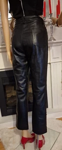Sandro Paris Echtes Lammleder Hose 7/8 Hose Gr. 38 - 36 S Butterweiches Leder TO - Bild 1 von 23