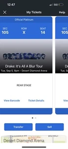 2 Tickets Drake & 21 Savage 9/5/23 Desert Diamond Arena Glendale, AZ - Picture 1 of 3