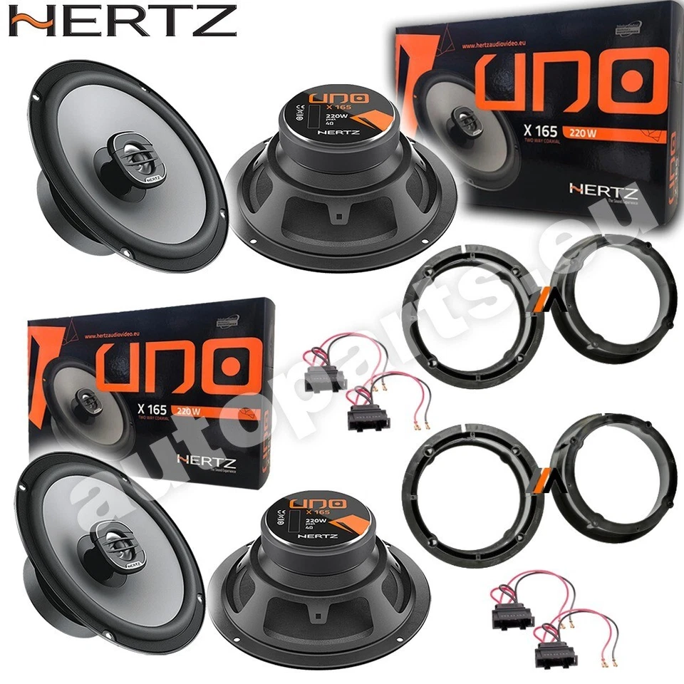 Kit Casse Altoparlanti Hertz x165 Anteriori per Nissan Note E11 E12 dal 2005