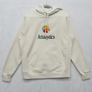 Analytics Crema Súper Gruesa Peso Pesado Sudadera con Capucha Talla Pequeña Sudadera - Imagen 1 de 6
