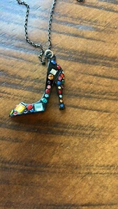 Colorido collar de moda, tacón alto de piedra - Imagen 1 de 3
