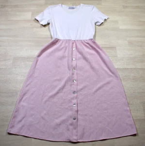 90s Miss Dorby T Shirt Dress Gingham Cottagecore Grunge Prairie Homestead VTG - Picture 1 of 4