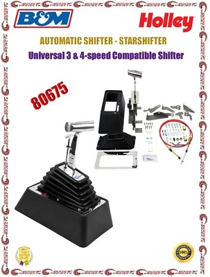 B&M StarShifter Automatic Universal 3 & 4-Speed Compatible Shifter 80675 - Image 1 of 4