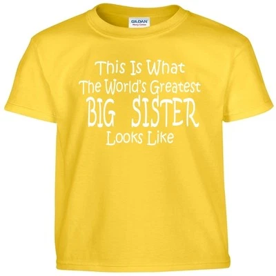 Camiseta Worlds Greatest BIG BROTHER Niñas Niños y Adultos Camiseta Camiseta Foto 1 de 3