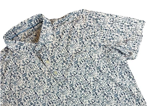 Johnnie O Tailgater Polo Shirt Large Mens Football AOP Performance Stretch - Picture 1 of 7