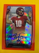 D55910 2013 Bowman Chrome Rookie Autograph Red Refractor Matt Scott #25/25