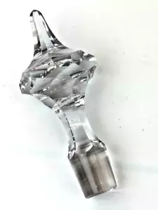 Vintage Fancy Clear Crystal Glass 5" Decanter Replacement Stopper Only - Picture 1 of 1