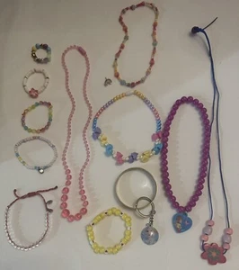Adorable Mixed Jewelry Lot Of All Wearable Girls/kids Jewelry Bracelets Necklace - Picture 1 of 20
