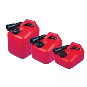 Jerrycan bomboletta carburante in plastica 15 L serbatoi portatili e beccucci barca yacht roulotte fuoribordo - Foto 1 di 1
