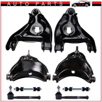 8pc Front Upper Lower Control Arm Sway Bar Tie Rod For Chevy GMC C1500 C2500 Foto 1 de 4