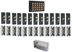 Kit de placa frontal de pared de sonido envolvente Matt Black 11.2 - SIN SOLDADURA - Imagen 1 de 3