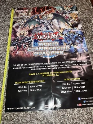 2016 YuGiOh World Qualifier Poster Shining Victories 2Sided 16x24 - Image 1 of 4