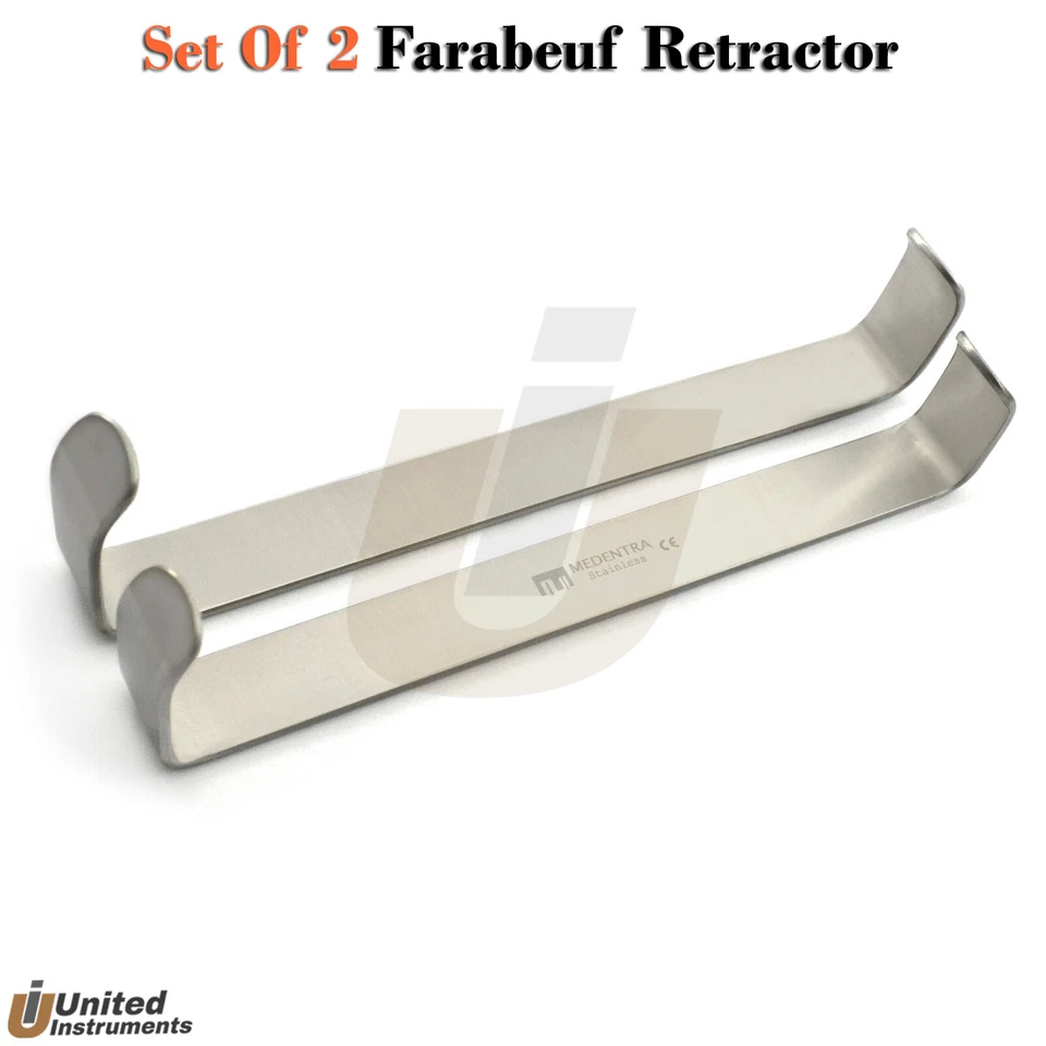 2 Piezas Retractores Quirúrgicos Farabeuf 12cm Doble Extremo Odontología Retractor Portátil Foto 1 de 1
