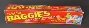 Vtg Hefty Alligator Baggies Plastic Food Storage Bag Advertising 1980s NOS - Picture 1 of 6