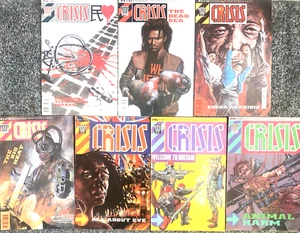 CRISIS. 2000 AD PRESENT'S NUMBER'S 16-17, 21, 40, 42-43. 45. (7 MAGAZINE LOT). - Picture 1 of 22