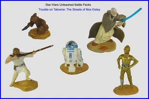 STREETS OF MOS EISLEY figures STAR WARS Unleashed Battle Packs MIB or loose - Picture 1 of 5