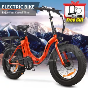 2024 E-Bike 20'' Folding Electric Bike 750W Motor City Bicycle Commuter Ebike - Picture 1 of 11