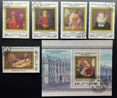 Sellos de Madagascar 1986 pinturas en museos rusos Foto 1 de 2