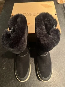 Koolaburra By Ugg W Tynlee Waterproof Mid Calf Boots Womens Size 9 Black. - Picture 1 of 6