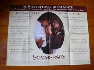 Sommersby ~ Original Quad Poster 1993 ~ Jodie Foster / Richard Gere - Picture 1 of 1