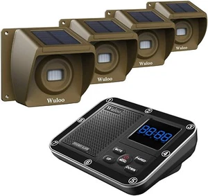 Wuloo Wireless Solar Driveway Alarms 500m Long Range Motion Sensor for Home Yard - Picture 1 of 27