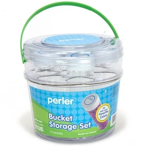(PRL22817) - Perler Beads - Storage - Bucket Storage Set (7 Tubes) - Picture 1 of 1