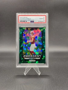 2024 Panini Prizm - Emergent Jayden Daniels #2 Green Ice Prizm (RC) PSA 10 - Picture 1 of 2