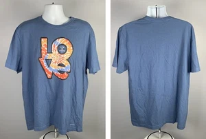 Life is Good Tie Dye Love Logo Crusher T-Shirt Herren XL Blau - Bild 1 von 4