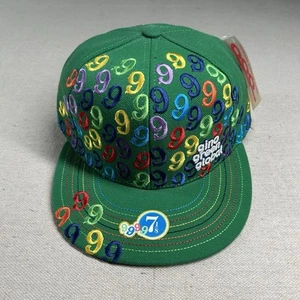Sombrero Gino Verde Global Ajustado 7 1/8 Bordado Todo Gs Streetwear Y2K Hip Hop - Imagen 1 de 7