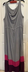 Old Navy Maxi Abito Donna Taglie Forti 3X Elasticizzato Lungo Boho Contadino Senza Maniche - Foto 1 di 23