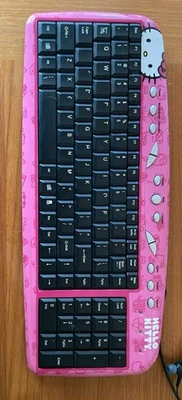 Hello Kitty Pink Wired Keyboard USB Connection - Image 1 of 2