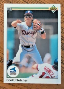 SCOTT FLETCHER Chicago White Sox 1990 Upper Deck Baseball Caed #310 Mint - Picture 1 of 2