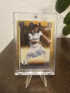 2024-25 Topps Chrome UCC Autograph Gold Refractor Gareth Bale /50 Auto Tottenham - Bild 1 von 4