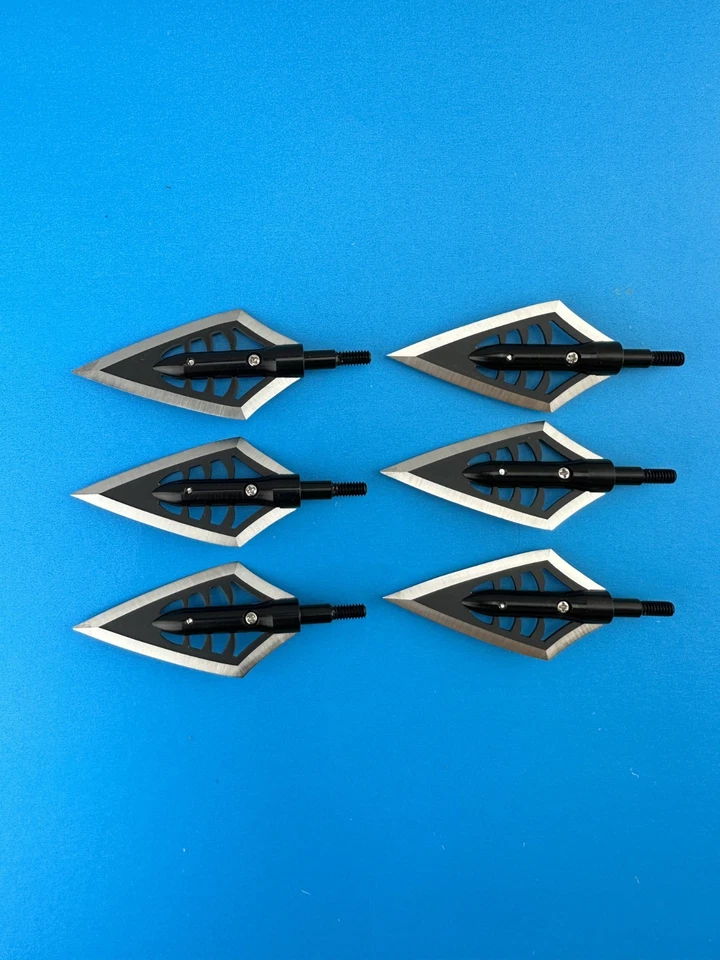 6 qt 150 grain Fixed ONE Blade Double Bevel SHARP Archery Hunting Broadhead - Image 1 of 2