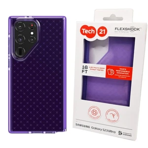 Tech21 Case For Samsung Galaxy S23 Ultra - Evo Check Digi Purple Drop Protection - Picture 1 of 12