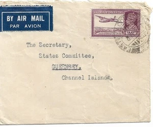 INDIA TYPED AIRMAIL KGVI 14a ON COVER TO GUERNSEY MY REF 6094 - Picture 1 of 1