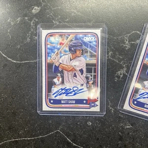 2024 Matt Shaw Onyx Vintage On Card Auto Chicago Cubs Rookie- 1 of 2 Onyx I have - Picture 1 of 2