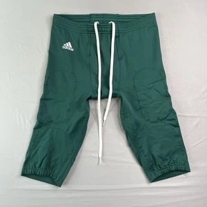 Adidas Techfit Primeknit Football Pants Mens 2X-Large Green Drawstring No Pads - Picture 1 of 14