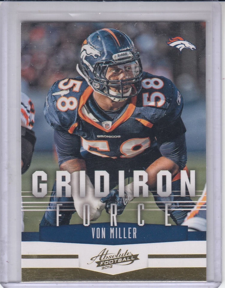 VON MILLER 2012 Absolute Gridiron Force #10 Broncos - Image 1 of 2