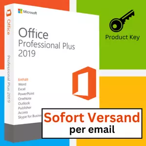 Produktschlüssel für Microsoft Office 2019 Professional Plus Key E-Mail Download