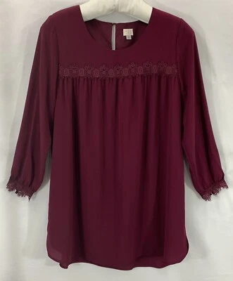 A New Day Women's Long Sleeves Lined Shirt Dress Size: XL (Bust: 46.5") - Image 1 of 4