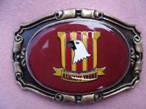 US Army 101st Abn Sp Bn (Vietnam) DUI on Western Belt Buckle - Picture 1 of 2