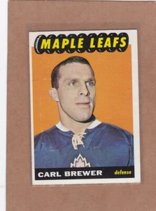1965-66 TOPPS HOCKEY CARL BREWER #78 MAPLE LEAFS VGEX *A31743 - Picture 1 of 1