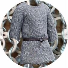 ALUMINUM Chain mail Shirt 9 mm Round Riveted with washer Chainmail Half Sleeve