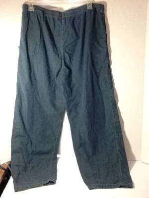 Izod Size XL Men's Pajama Sleepwear Loungewear Pants 100% Cotton Blue Pockets Foto 1 de 4