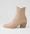 New Django & Juliette Jambi Cafe Leather Ankle Boots Womens Shoes Boots Ankle