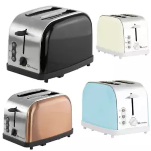 Toaster 900W: Stainless Steel, 2 Slice Slot, 6-Level Browning, Defrost & Reheat - Picture 1 of 25